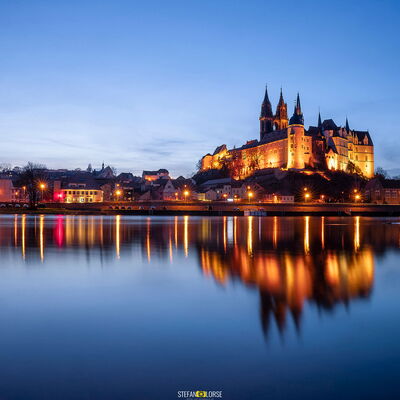 Albrechtsburg Meissen zur blauen Stunde