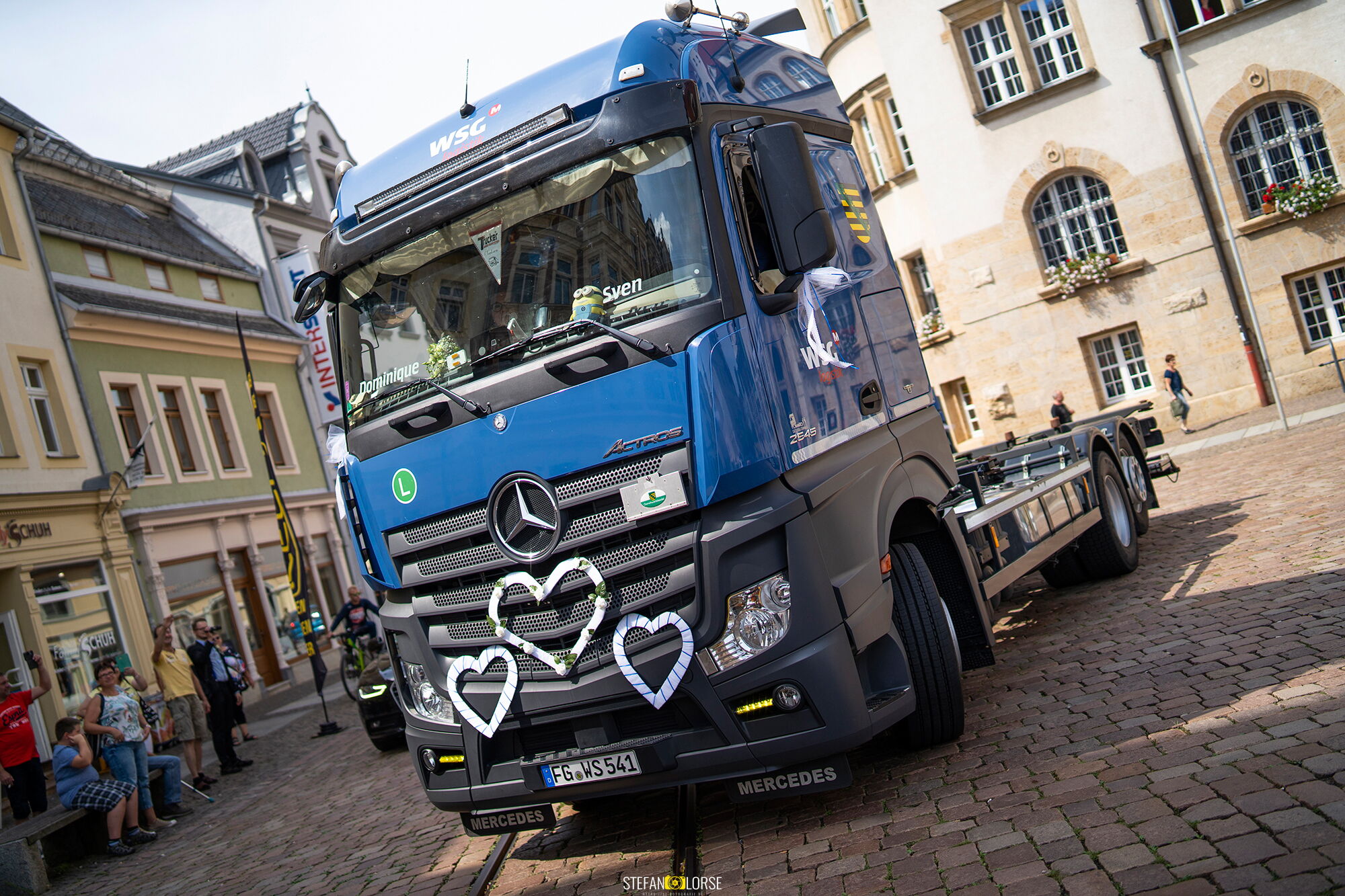 Truckerhochzeit von Dominque und Sven
